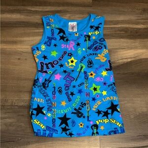 Beautees Teal Top with Pink Accent Label